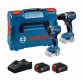 BOSCH GSR 18V-65 + GDR 18V-215 instrumentu komplekts 2x5 Ah